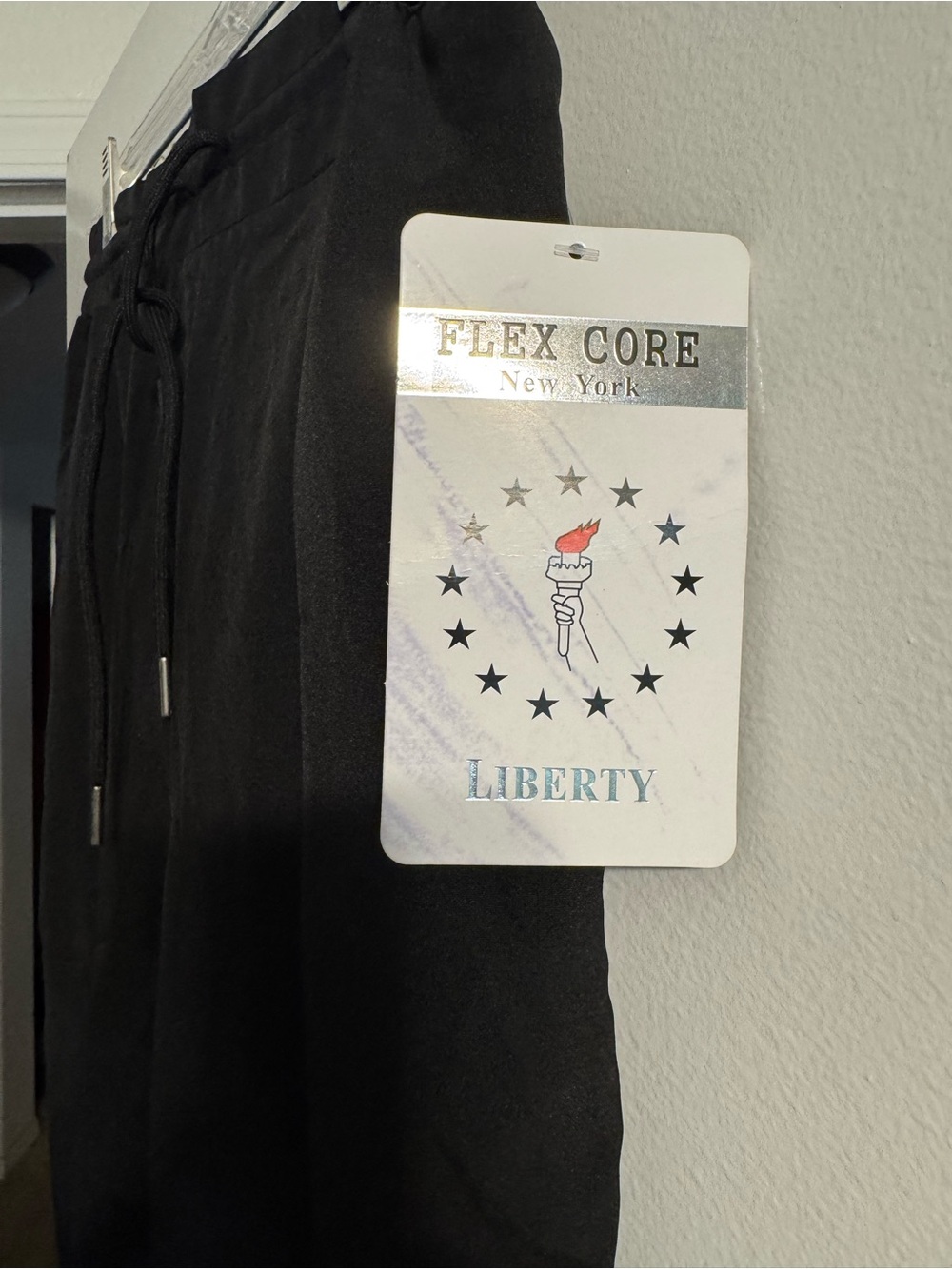 Liberty Men’s Black Jogger Sweatpants with Drawstring